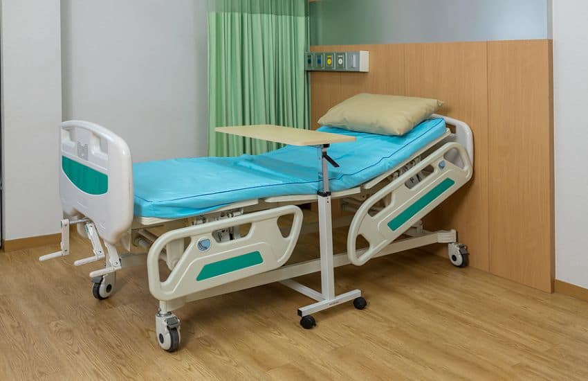 A Newly Bought Refurbished Hospital Bed.